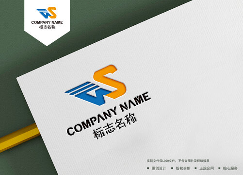 WS字母logo