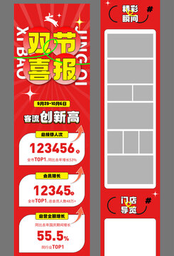 雙節(jié)營業(yè)額喜報公眾號長圖