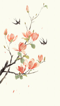 古風(fēng)玉蘭花