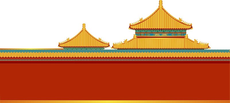 故宮建筑插畫