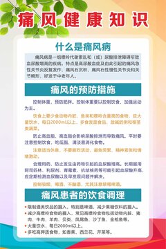 預(yù)防痛風(fēng)健康常識