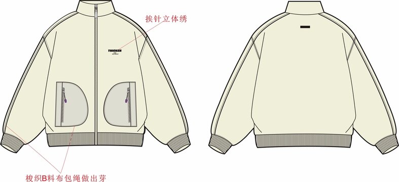服裝衛(wèi)衣外套模版