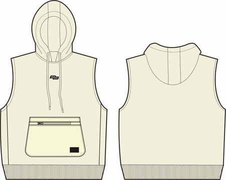 服裝衛(wèi)衣馬甲款式模版