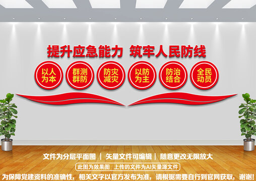 提升應(yīng)急能力黨建文化墻