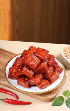 大刀肉素肉辣條面制品