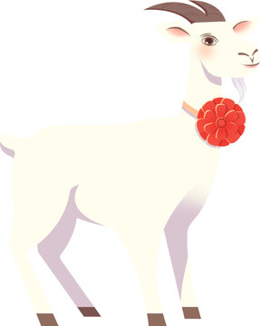山羊動(dòng)物插畫免摳元素