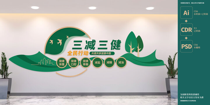 三減三健文化墻