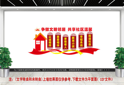 幸福社區(qū)文化墻