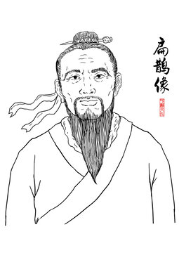 扁鵲畫像插畫
