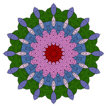 抽象圓形線條花紋