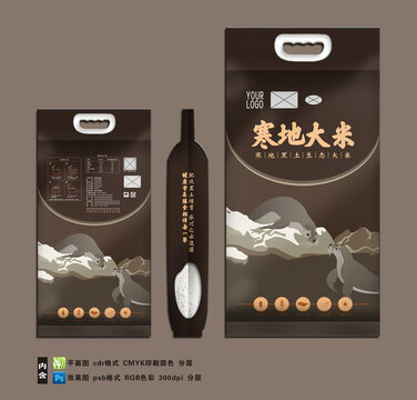 寒地大米五斤袋子