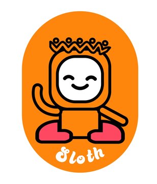 樹懶卡通logo