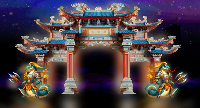 蛇年大門