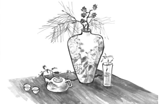 茶趣松枝蘭