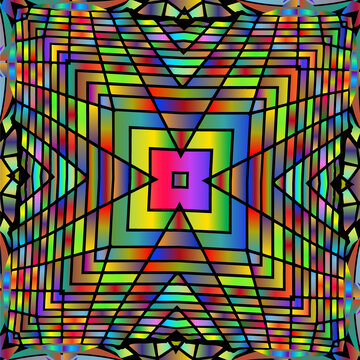 彩色教堂玻璃印花