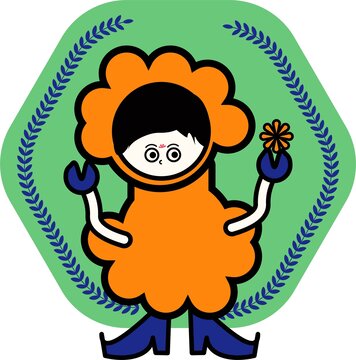 卡通人物矢量logo