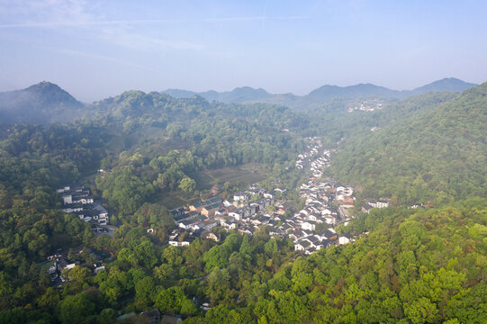 浙江杭州西湖滿覺隴景區(qū)風(fēng)光
