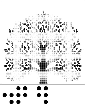 激光鏤空雕刻圓孔樹