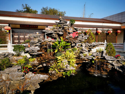 園林景觀山石流水