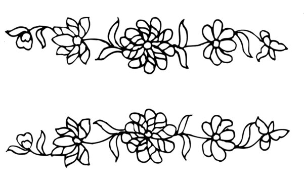 花紋花邊