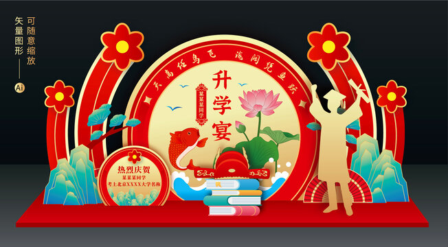 升學(xué)宴美陳布置