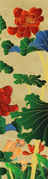 荷花玄關(guān)裝飾畫