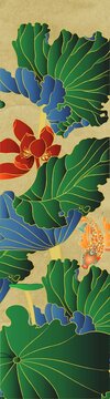 裝飾畫荷花