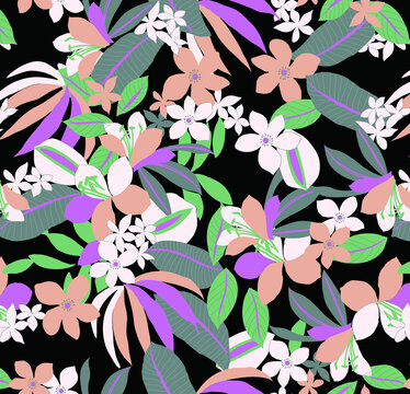 數(shù)碼印花女裝圖案素材