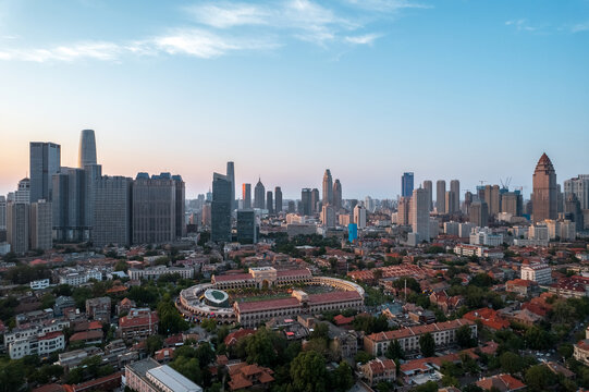 天津五大道旅游景區(qū)城市建筑風光