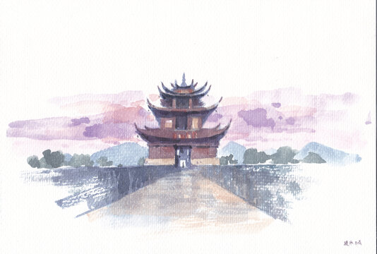 建水古城樓