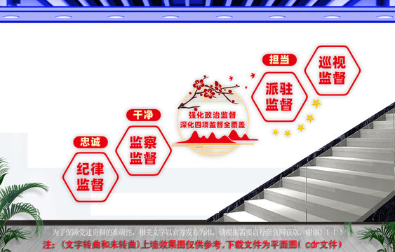 四項(xiàng)監(jiān)督樓道文化墻