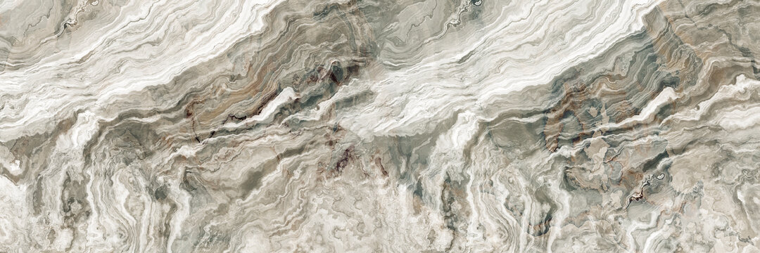 奢石灰色抽象流水紋巖板大理石紋
