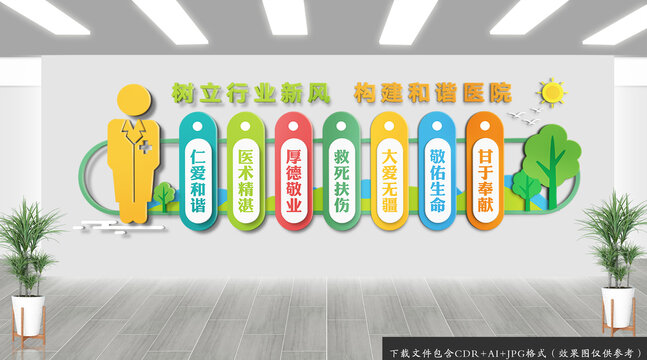 醫(yī)院醫(yī)德醫(yī)風(fēng)文化墻