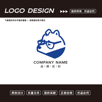 卡通熊logo標(biāo)志
