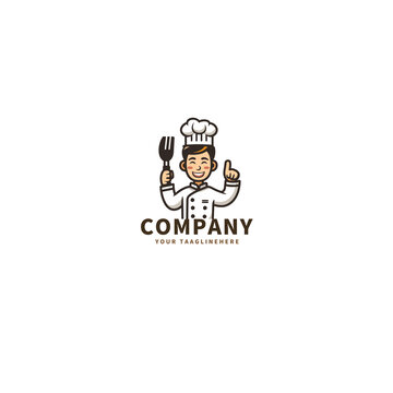 可愛廚師logo
