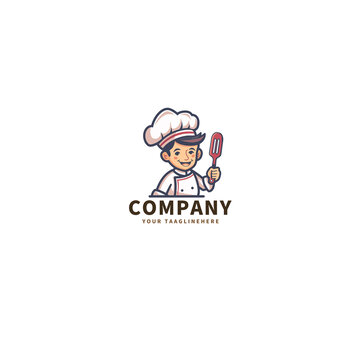 手繪廚師logo