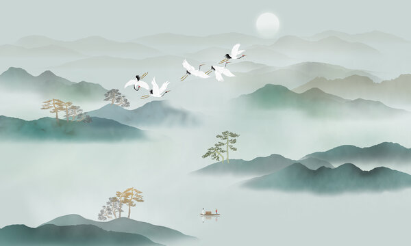 新中式山水畫