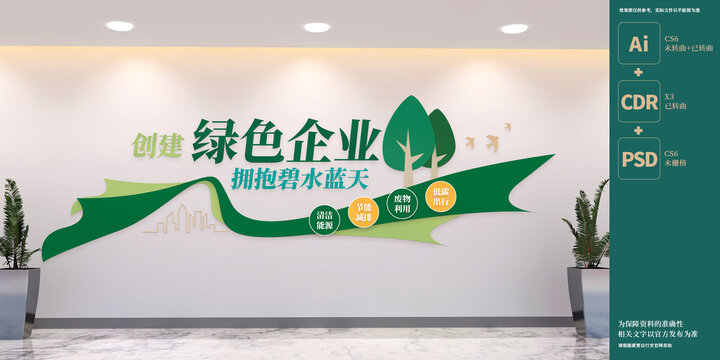 創(chuàng)建綠色企業(yè)標(biāo)語(yǔ)文化墻