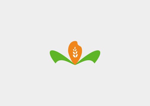 米大米水稻標(biāo)識農(nóng)產(chǎn)品logo