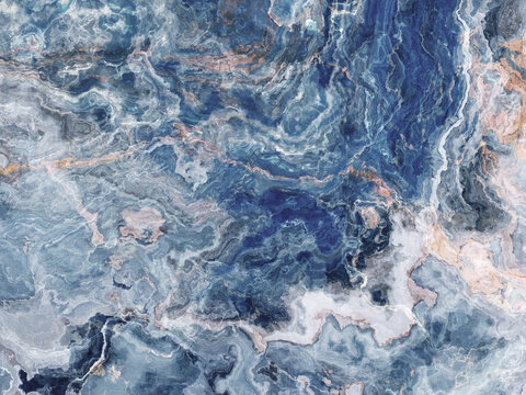 奢石藍(lán)灰色流水紋大理石紋理