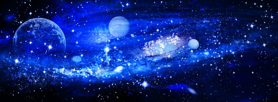 夢幻星空壁畫