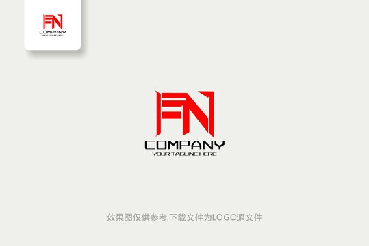 FN字母標(biāo)志時(shí)尚創(chuàng)意logo