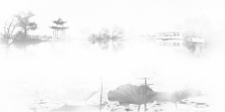 圓點(diǎn)風(fēng)景畫