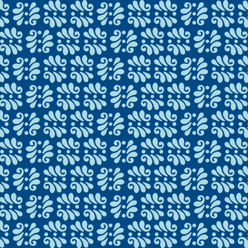 藍(lán)印花布