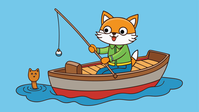 小貓釣魚(yú)