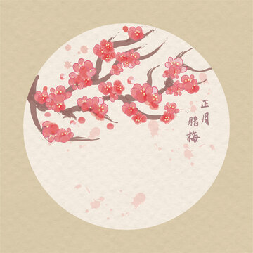 十二月時令花之梅花