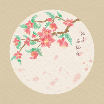 十二月時令花之石榴花
