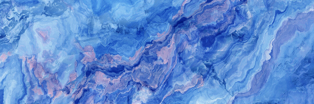 奢石藍(lán)色流水紋大理石紋理