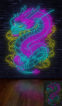 龍霓虹燈