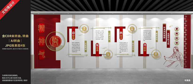 中醫(yī)文化展廳展示墻